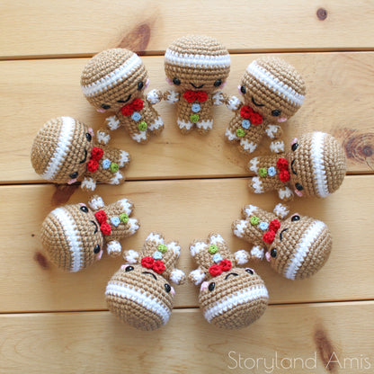 5 PATTERN Christmas Minis Amigurumi Bundle Pack
