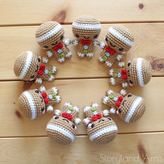 PATTERN Sugar Baby & Spice Jr. the Baby Gingerbread Twins Amigurumi