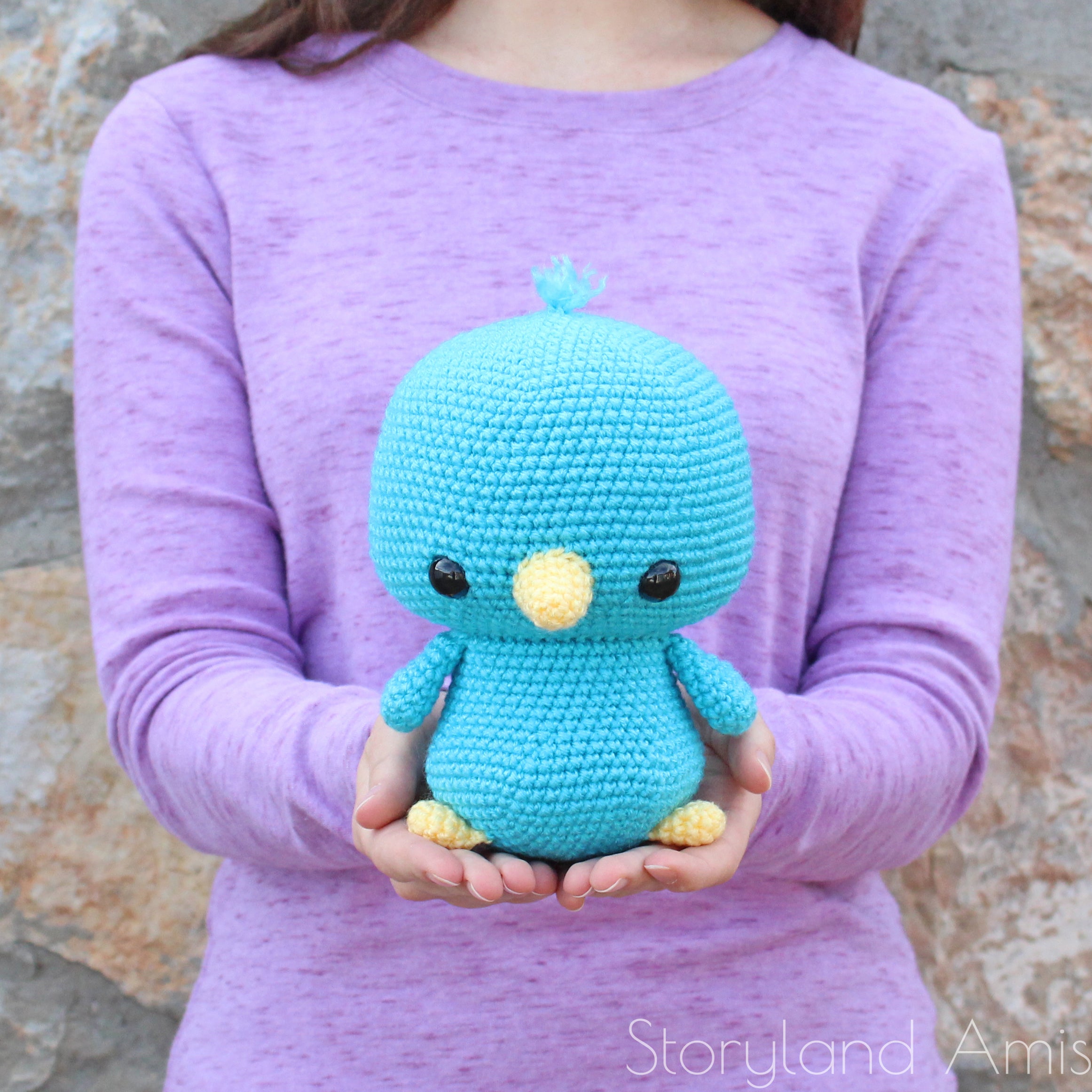 田舎の社畜　レア 完動 BlueMicrophones BlueBird PATTERN Oliver the Cuddle-Sized Bluebird Amigurumi – Storyland Amis