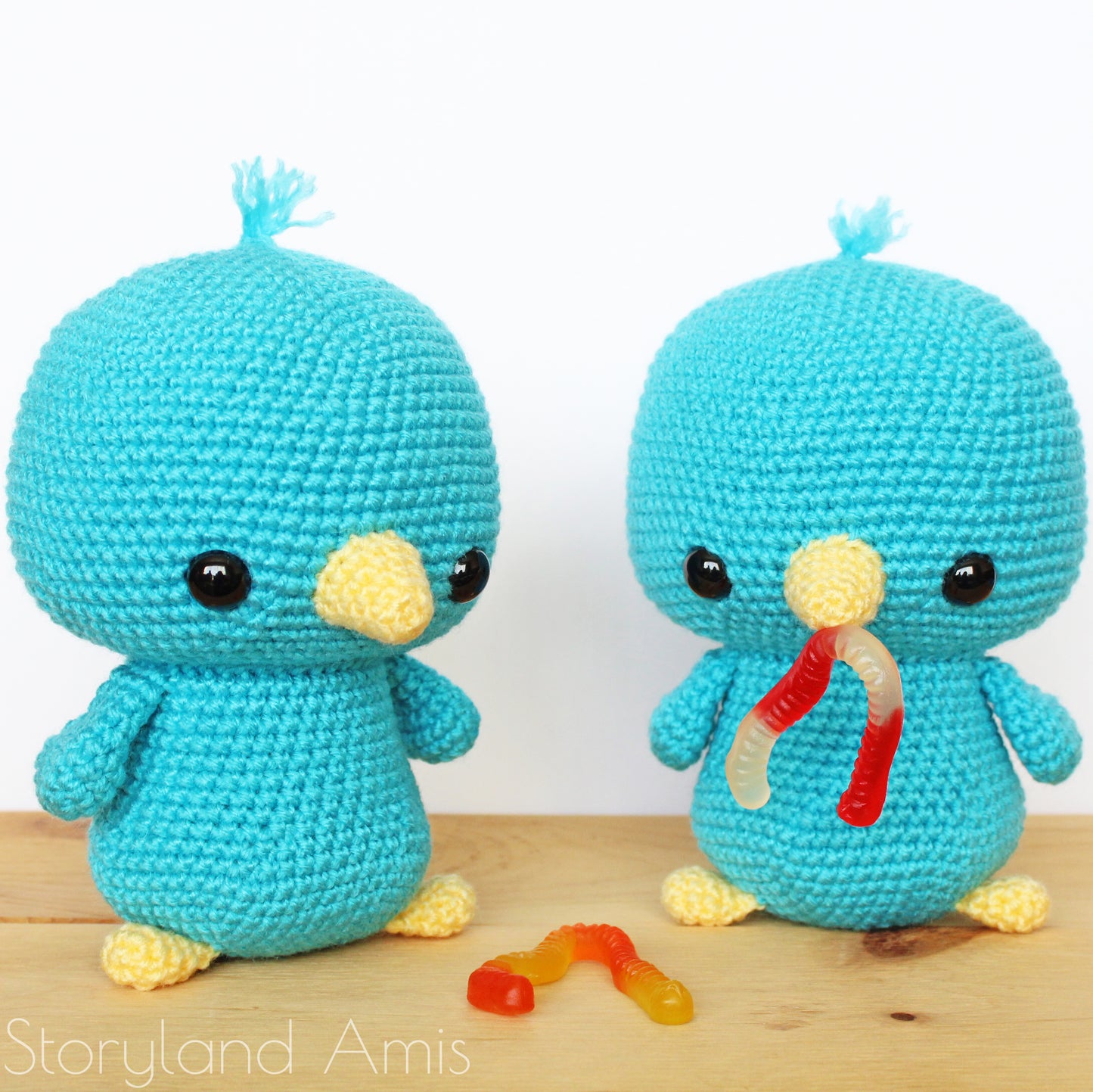 PATTERN Oliver the Cuddle-Sized Bluebird Amigurumi