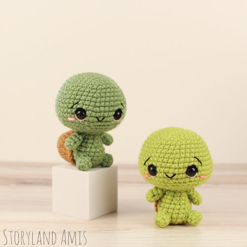 Crochet PATTERN Tuck the Baby Tortoise Amigurumi
