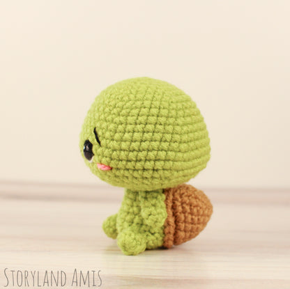Crochet PATTERN Tuck the Baby Tortoise Amigurumi