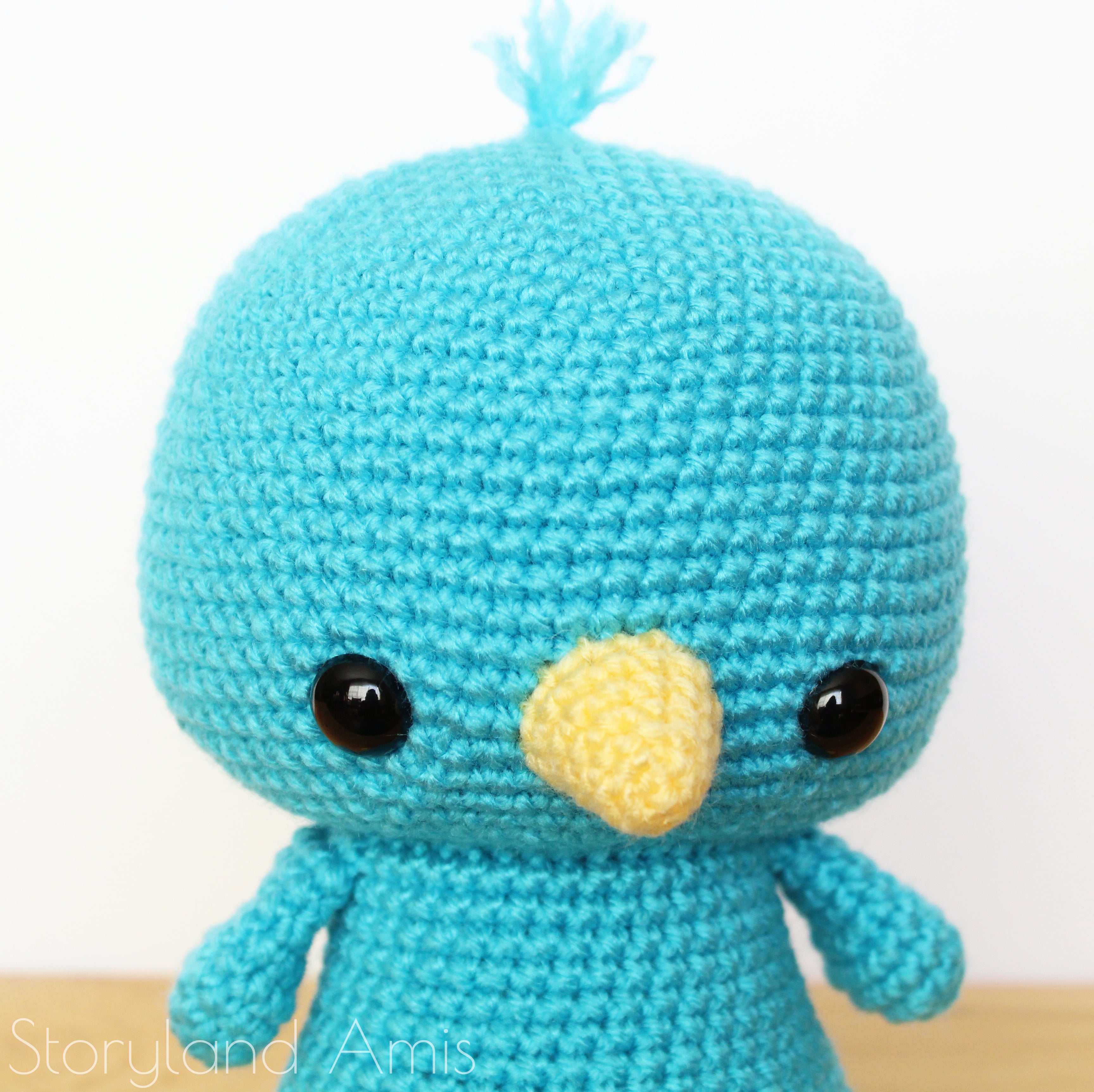 PATTERN Oliver the Cuddle-Sized Bluebird Amigurumi – Storyland Amis