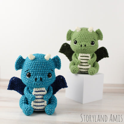 Crochet PATTERN George the Dragon Amigurumi