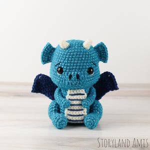 Crochet PATTERN George the Dragon Amigurumi