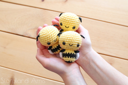 PATTERN Burt the Baby Honey Bee Amigurumi