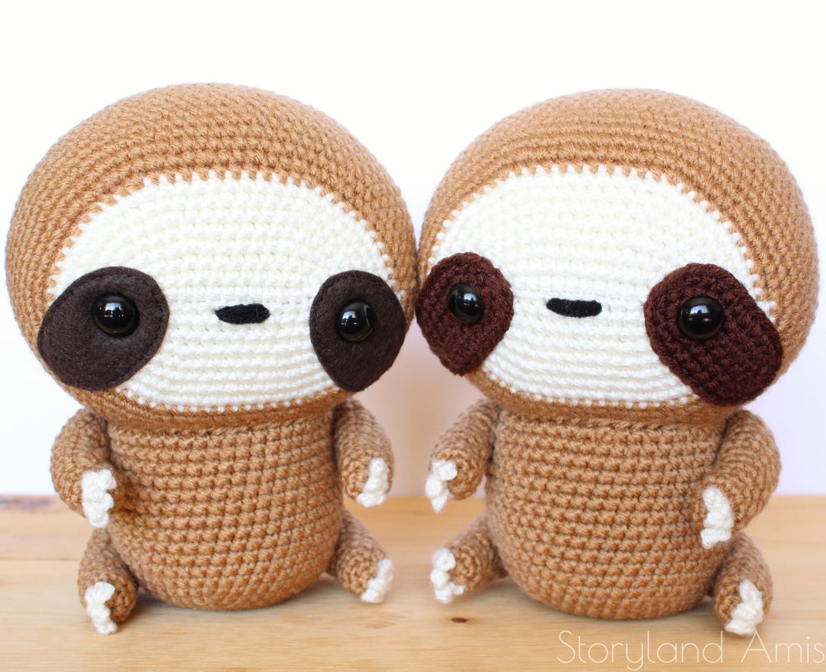 PATTERN Zippy the Cuddle-Sized Sloth Amigurumi