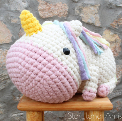 PATTERN Extreme Amigurumi Bubbles the Unicorn