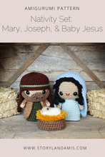 PATTERN Amigurumi Nativity Set With Mary, Joseph, & Baby Jesus