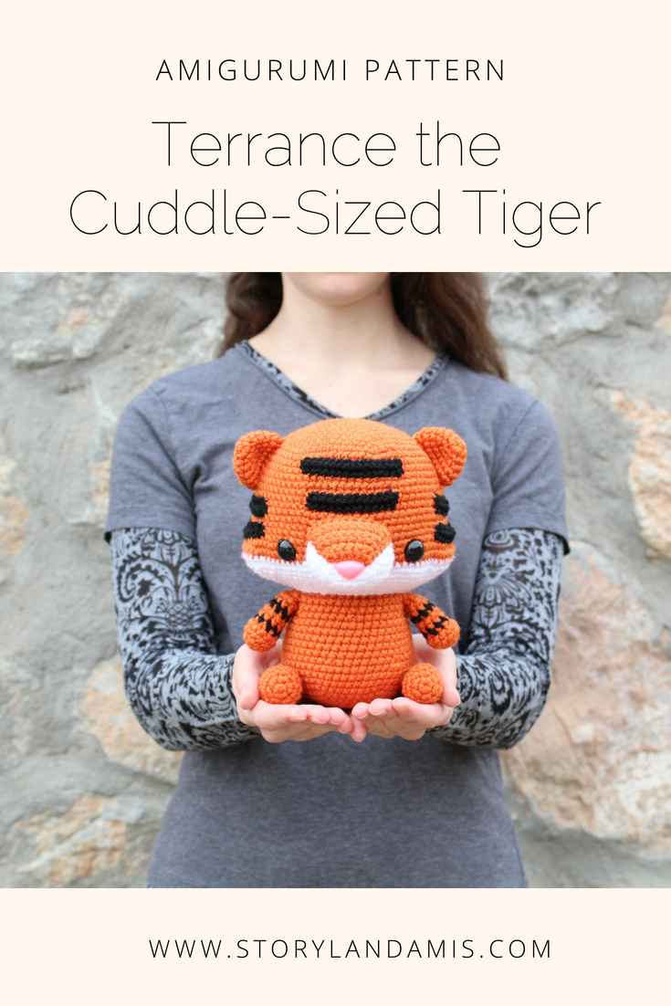 PATTERN Terrance the Cuddle-Sized Tiger Amigurumi